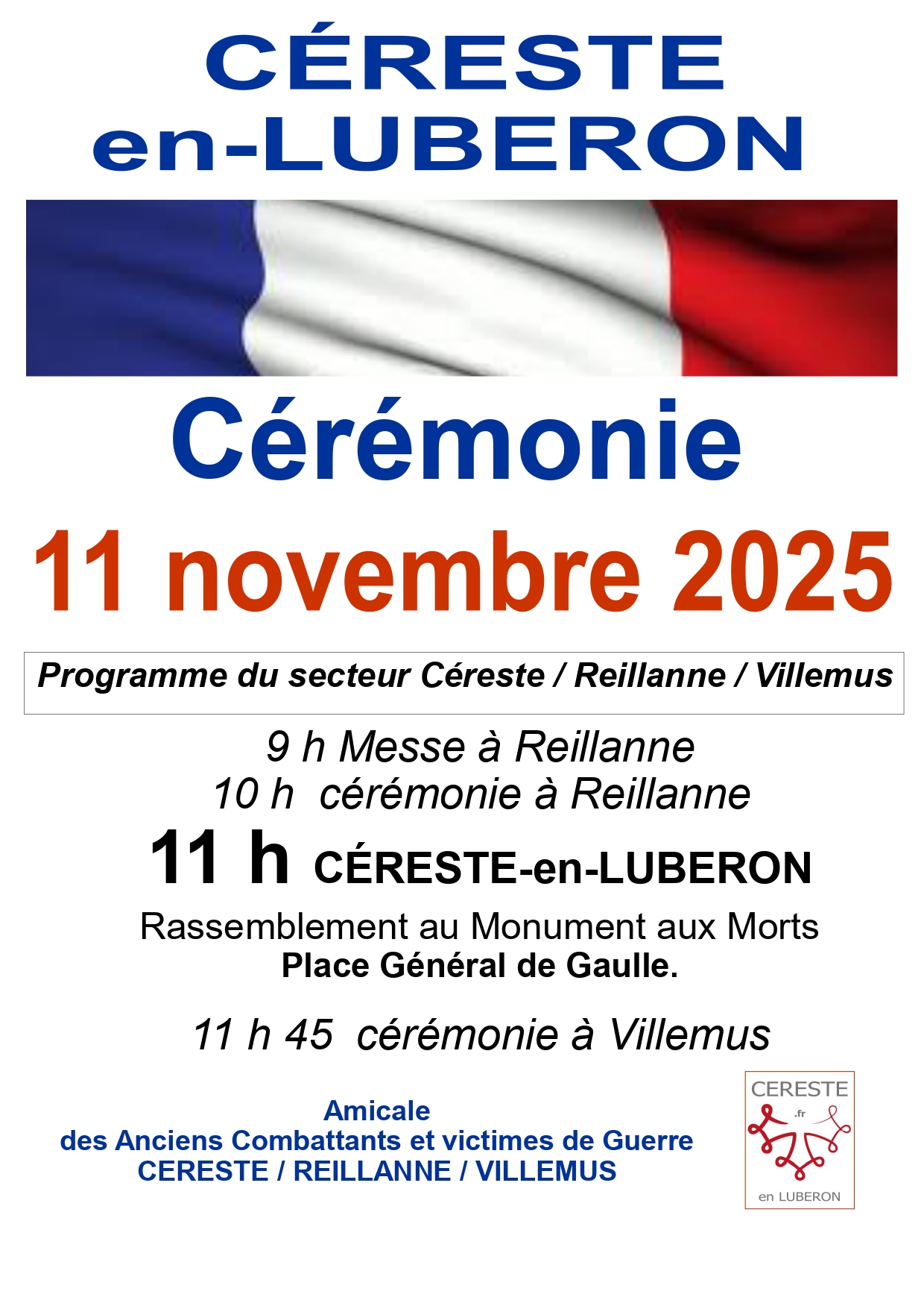 CEREMONIE DU 11 NOVEMBRE 2025